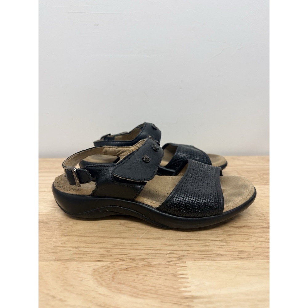 SAS Women's Size 5.5 M Lisette Woven Black Sandals #52